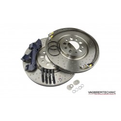 Front 1-Piece 330x28mm Disc & Caliper Carrier Kit - Allows Fitment of Porsche Boxster S Calipers (DI0011)